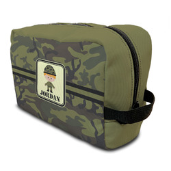 Green Camo Toiletry Bag / Dopp Kit (Personalized)