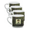 Green Camo Double Shot Espresso Mugs - Set of 4 Front