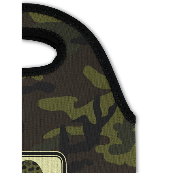 Green Camo Double Wine Tote - Detail 1 (new)