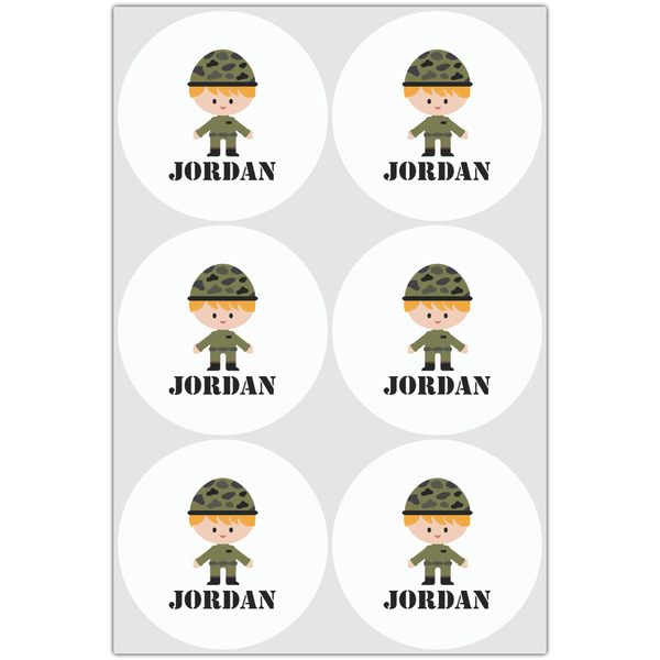 Green Camo Drink Topper - Large - Set of 6