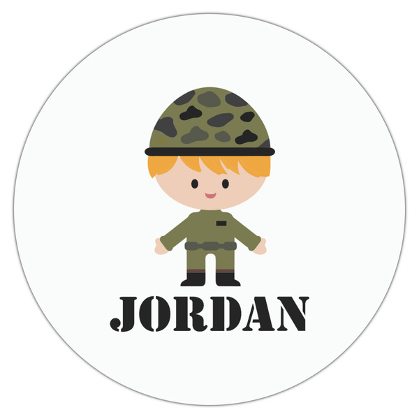 Green Camo Drink Topper - Large - Single