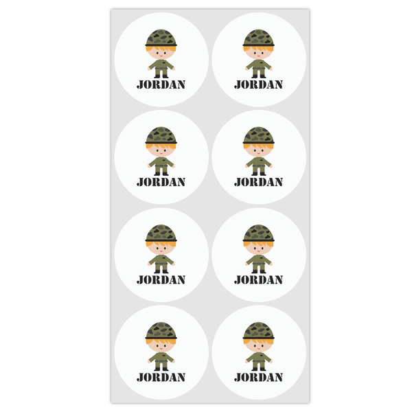 Green Camo Drink Topper - Medium - Set of 12