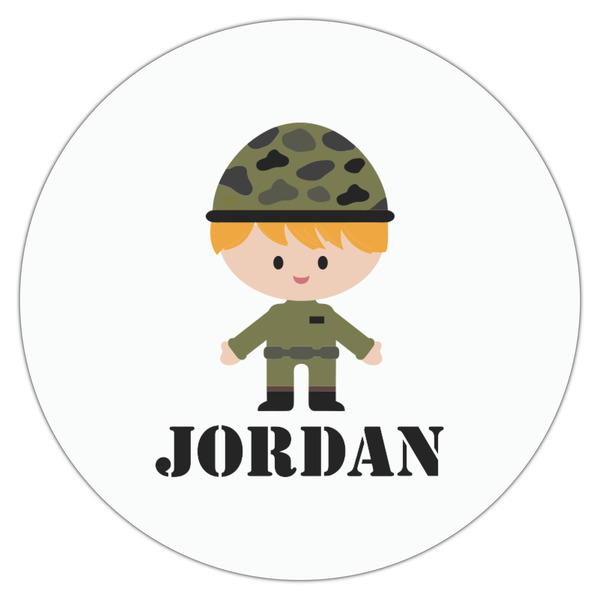 Green Camo Drink Topper - Medium - Single