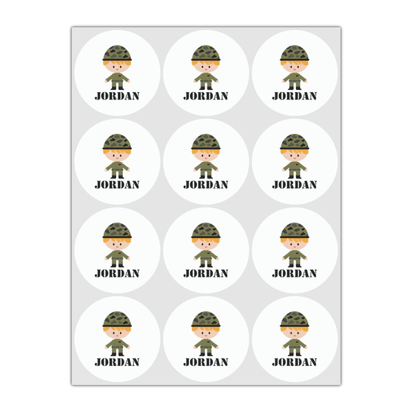 Green Camo Drink Topper - Small - Set of 12