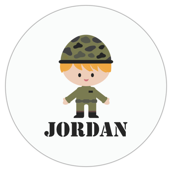 Green Camo Drink Topper - Small - Single