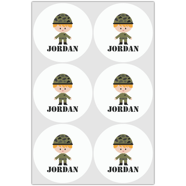 Green Camo Drink Topper - XLarge - Set of 6