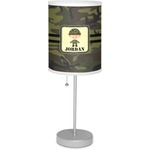 Green Camo 7" Drum Lamp with Shade Polyester (Personalized)