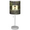 Green Camo Drum Lampshade with base included