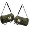 Green Camo Duffle bag small front and back sides