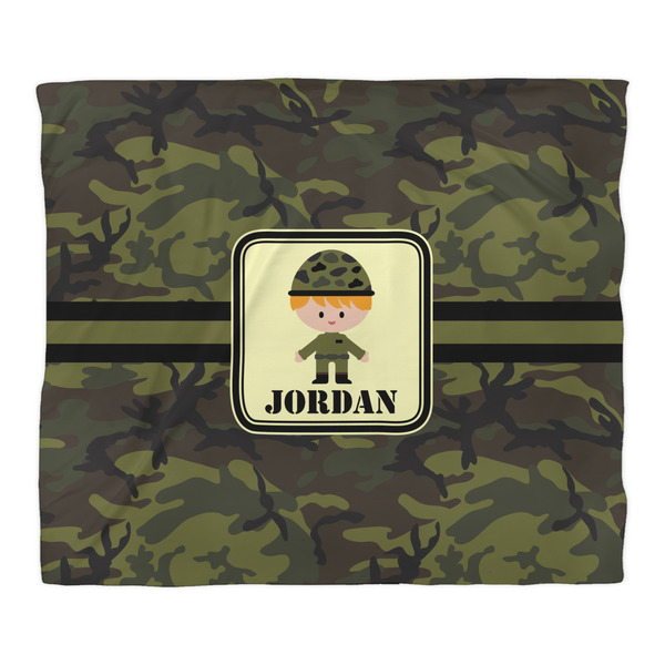Green Camo Duvet Cover - King - Front