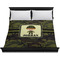 Green Camo Duvet Cover - King - On Bed - No Prop