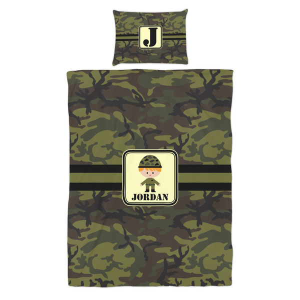 Green Camo Duvet Cover Set - Twin - Alt Approval