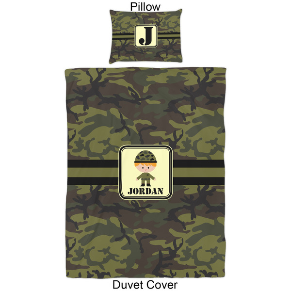 Green Camo Duvet Cover Set - Twin - Approval