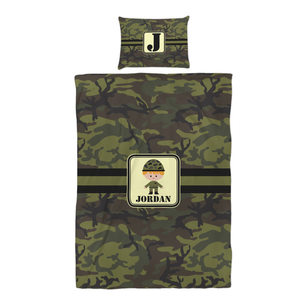 Green Camo Duvet Cover Set - Twin XL - Alt Approval