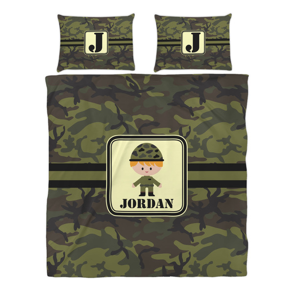 Green Camo Duvet cover Set - Queen - Alt Approval
