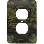 Green Camo Electric Outlet Plate