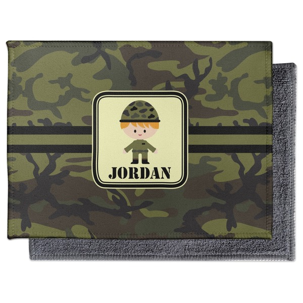 Green Camo Electronic Screen Wipe - Flat