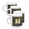 Green Camo Espresso Cup Group of Four Front