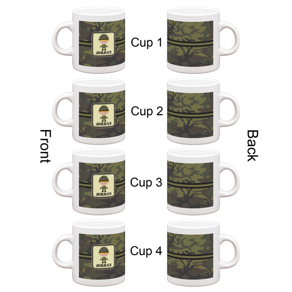 Green Camo Espresso Cup Set of 4 - Apvl