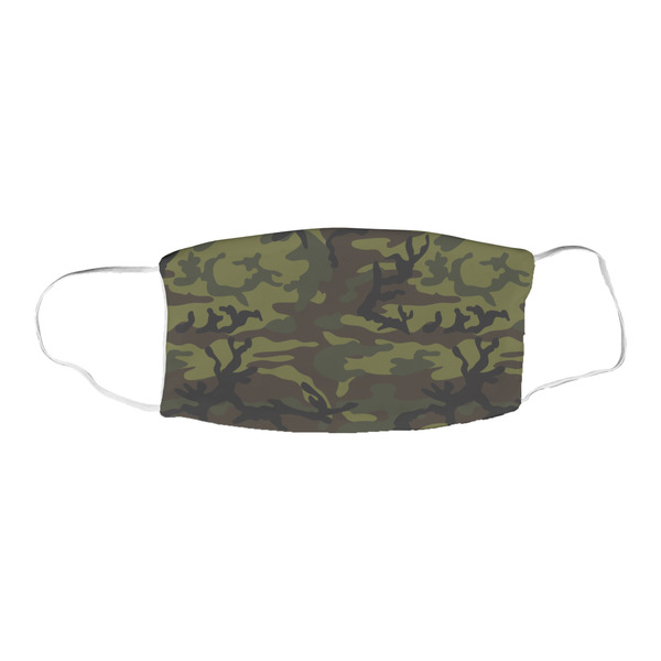 Green Camo Fabric Face Mask