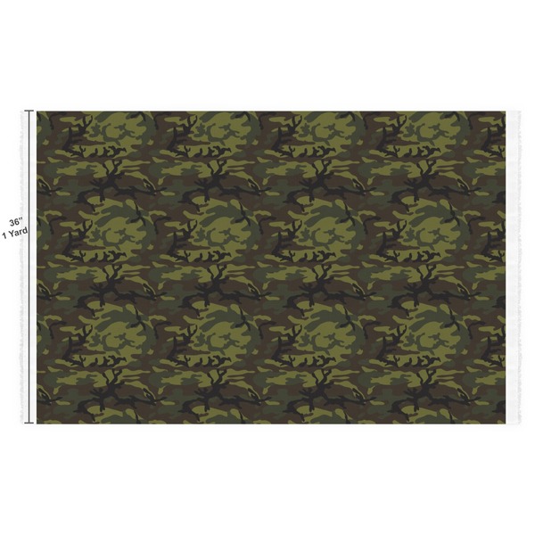Green Camo Fabric Full Yard