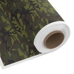 Green Camo Fabric by the Yard - Cotton Twill