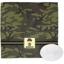 Green Camo Washcloth (Personalized)