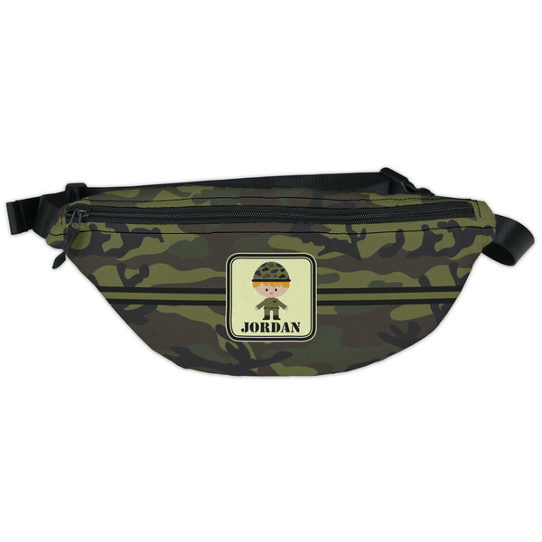 Custom Green Camo Fanny Pack - Classic Style (Personalized)