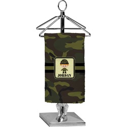 Green Camo Finger Tip Towel - Full Print (Personalized)