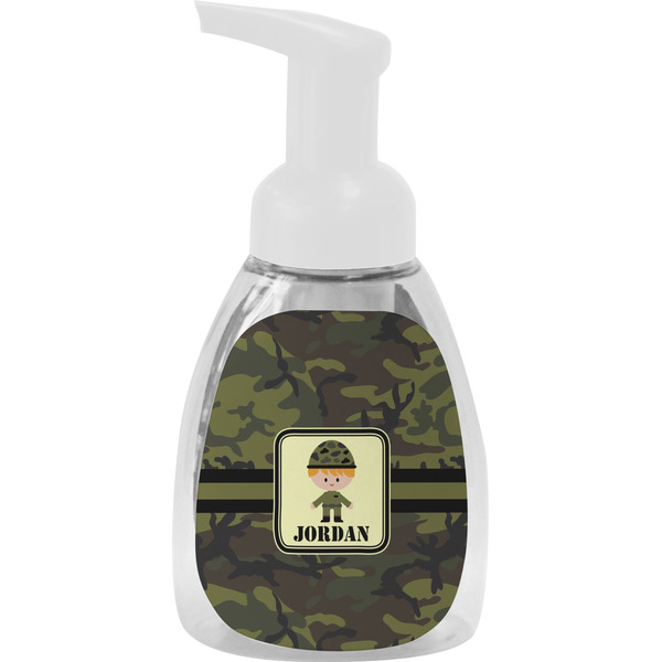 Custom Green Camo Foam Soap Bottle (Personalized)