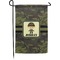 Green Camo Small Garden Flag - Double Sided w/ Name or Text