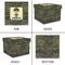 Green Camo Gift Boxes with Lid - Canvas Wrapped - Large - Approval