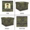 Green Camo Gift Boxes with Lid - Canvas Wrapped - X-Large - Approval