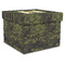 Green Camo Gift Boxes with Lid - Canvas Wrapped - X-Large - Front/Main