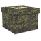 Green Camo Gift Boxes with Lid - Canvas Wrapped - XX-Large - Front/Main