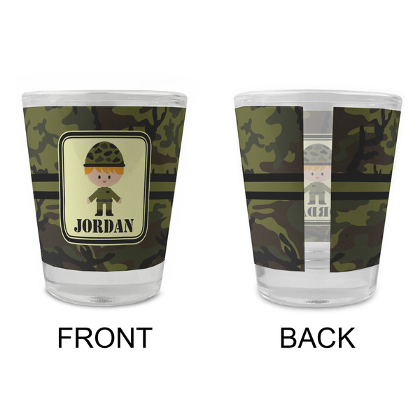Green Camo Glass Shot Glass - Standard - APPROVAL