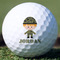 Green Camo Golf Ball - Branded - Front