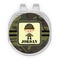 Green Camo Golf Ball Marker - Hat Clip - Silver