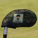 Green Camo Golf Club Iron Cover (Personalized)