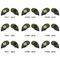 Green Camo Golf Club Covers - APPROVAL (set of 9)