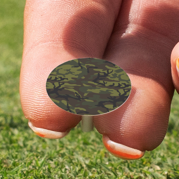 Green Camo Golf Tees & Ball Markers Set - Marker