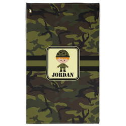 Green Camo Golf Towel - Poly-Cotton Blend w/ Name or Text