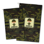Green Camo Golf Towel - Full Print w/ Name or Text