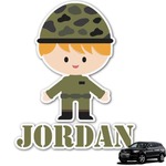 Green Camo Graphic Car Decal (Personalized)