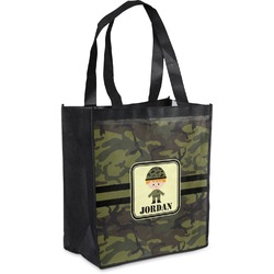 Green Camo Grocery Bag (Personalized)