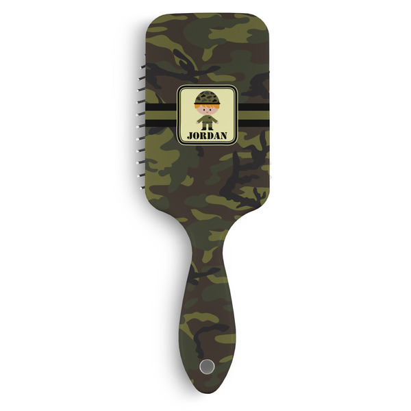 Custom Green Camo Hair Brushes (Personalized)