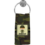 Green Camo Hand Towel - Full Print (Personalized)