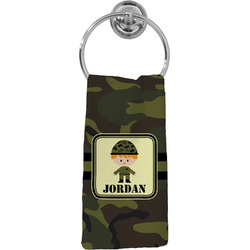 Green Camo Hand Towel - Full Print (Personalized)