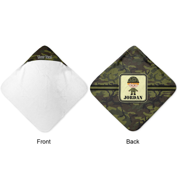 Green Camo Hooded Baby Towel- Approval