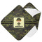 Green Camo Hooded Baby Towel (Personalized)